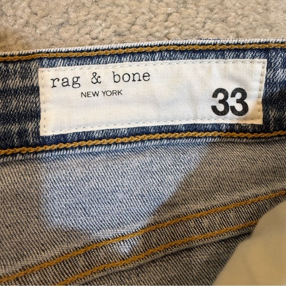 Rag & Bone Jane Super High Rise Ankle Cigarette Jeans Size 33 Dakota Wash EUC - Picture 4 of 14